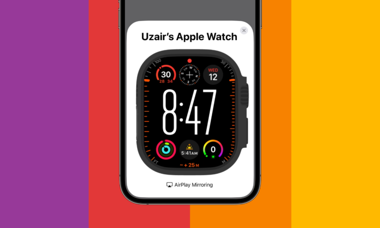 You Can Mirror Your Apple Watch Display on Your iPhone