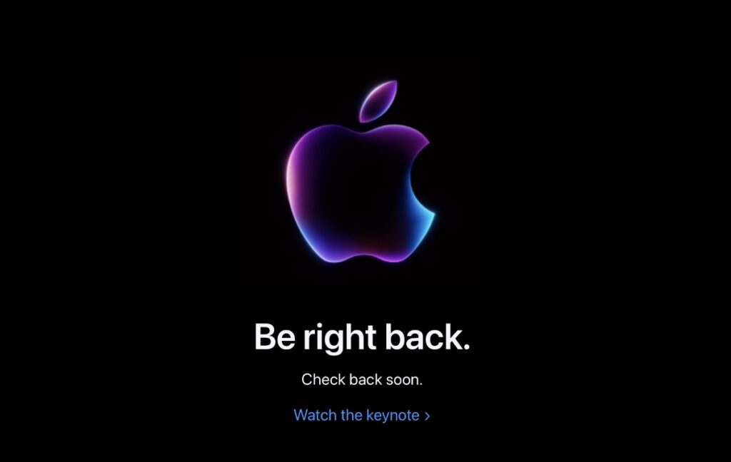 Apple Store currently down ahead of WWDC 2024.