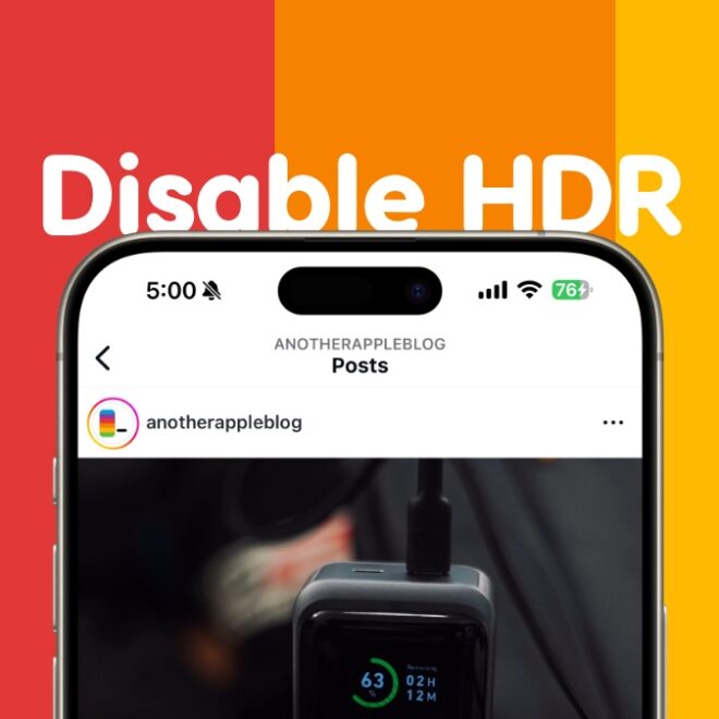 Disable HDR Photo and Video Playback on Instagram for iPhone
