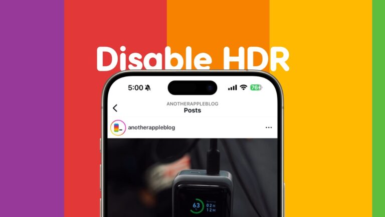 Disable HDR Photo and Video Playback on Instagram for iPhone