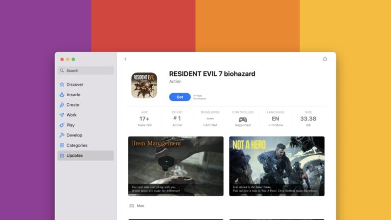 Download: Resident Evil 7 for iPhone, iPad and Mac Released