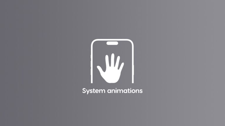 Turn off System Animations and Make iPhone and iPad Faster