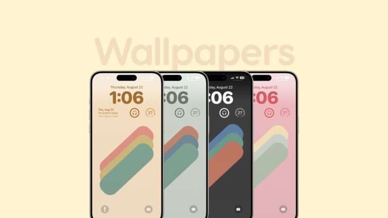 Download Minimal Vintage Colors Wallpaper Pack for iPhone