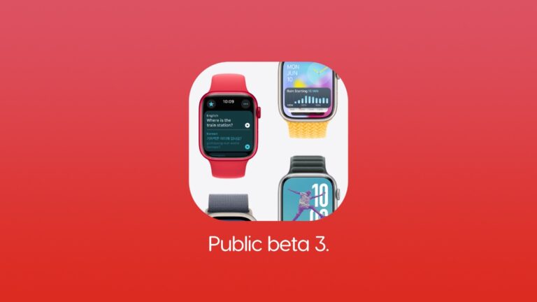 watchOS 11 Public Beta 3 for Apple Watch Now Available
