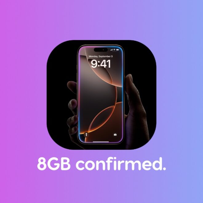 Apple Confirms iPhone 16 and iPhone 16 Pro have 8GB of RAM
