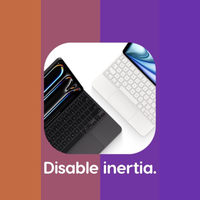 How to Disable Trackpad Pointer Inertia on iPad