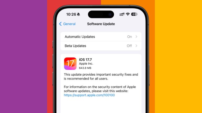 Not Updating to iOS 18? Download iOS 17.7, iPadOS 17.7 Instead