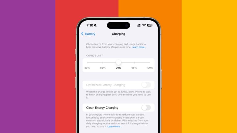 iOS 18 Offers More Charge Limit Options on iPhone