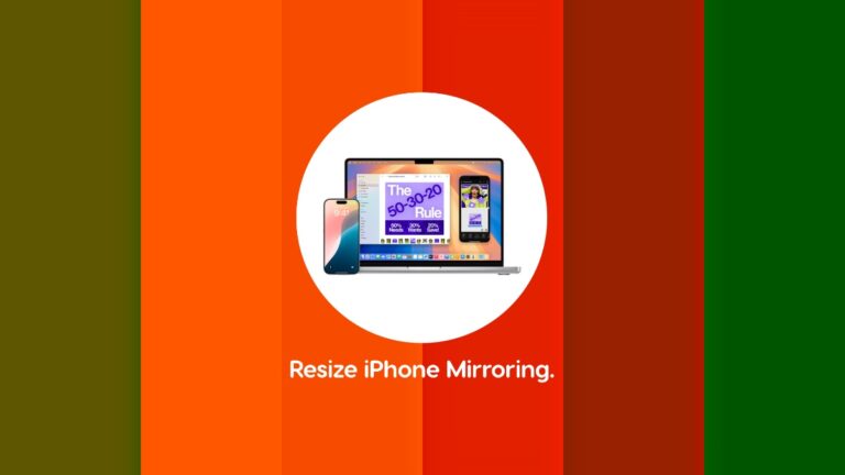 Resize iPhone Mirroring Window and Make it Larger or Smaller