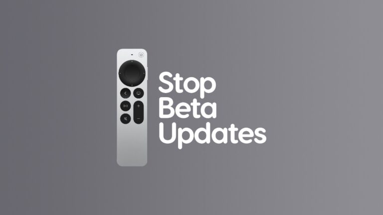 Stop Receiving New tvOS 18 Beta Updates on Apple TV