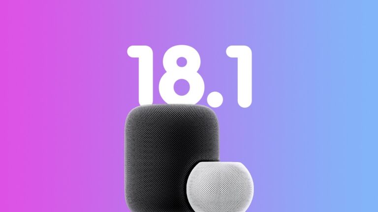 Download HomePod Software Update 18.1