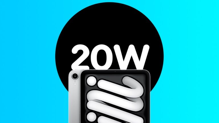 iPad mini 7 Charges at 20W Speed, Same as mini 6