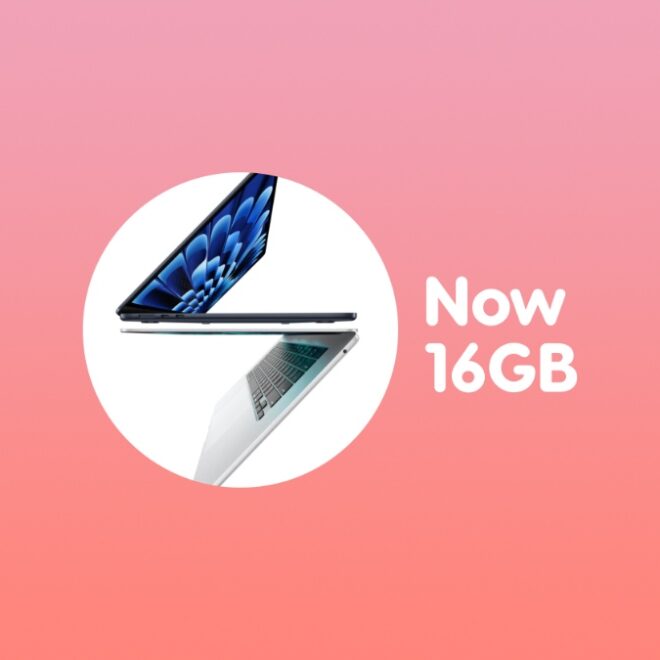 M2 and M3 MacBook Air Start at 16GB of RAM