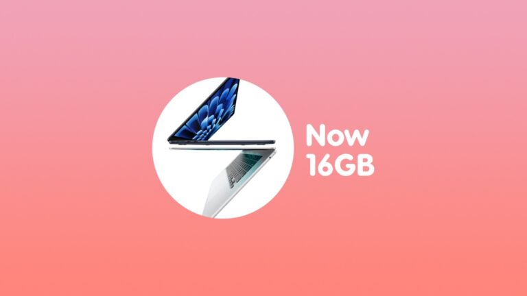 M2 and M3 MacBook Air Start at 16GB of RAM