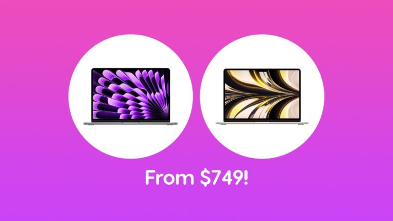 Deals: M2 MacBook Air for $749, M3 MacBook Air for $849