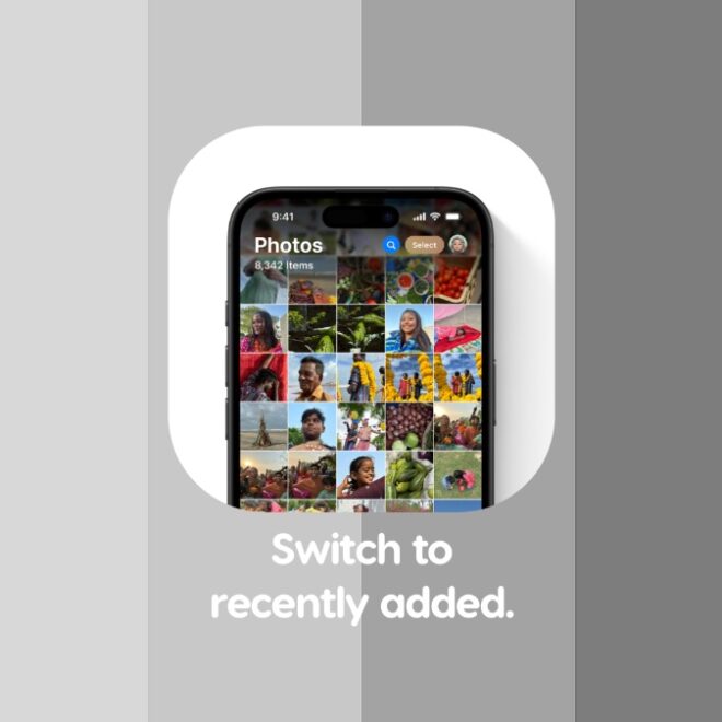 Sort the iOS 18 Photos App by Recently Added Images and Videos