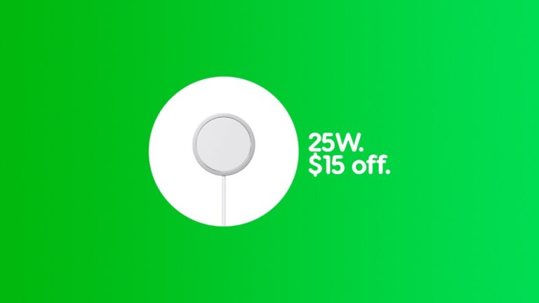 Save up to $15 on Apple’s New 25W MagSafe Charger