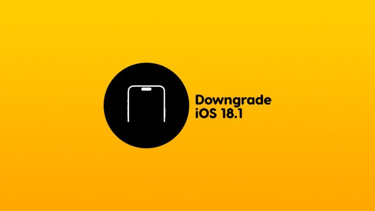 Downgrade iOS 18.1, iPadOS 18.1 to iOS 18.0.1 on iPhone, iPad