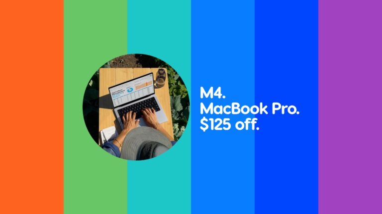 Save $125 on M4 MacBook Pro with 16GB RAM, 512GB SSD