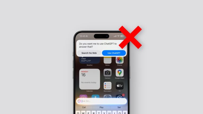 How to Disable ‘Use ChatGPT’ Request Prompt on iPhone, iPad