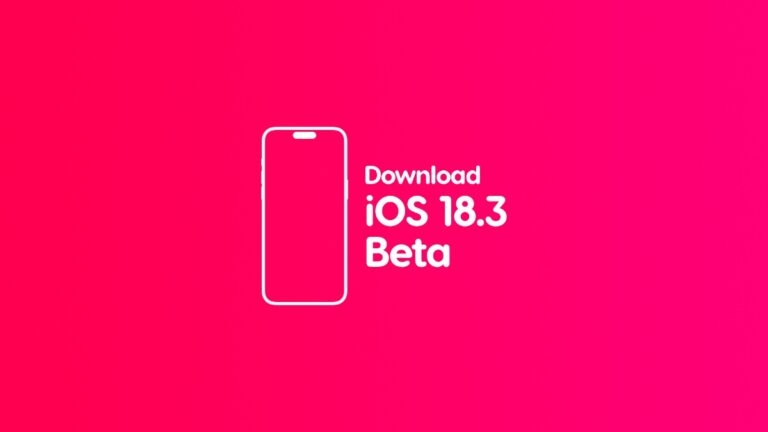 Download iOS 18.3, iPadOS 18.3 Beta 1 for iPhone and iPad