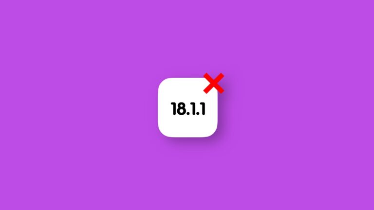 Apple has Stopped Signing iOS 18.1.1 and iPadOS 18.1.1