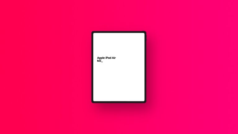 Solid Leak Says Next iPad Air will Have M3 Chip