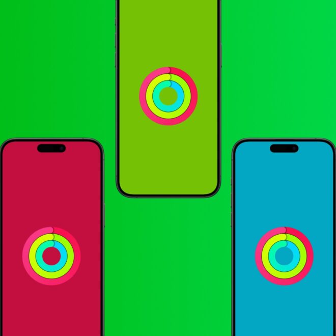 Stay Motivated with the Activity Rings Wallpaper for iPhone