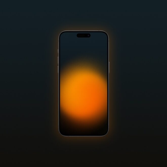 Fly Into the Abyss with the Blurry Sun Wallpaper for iPhone