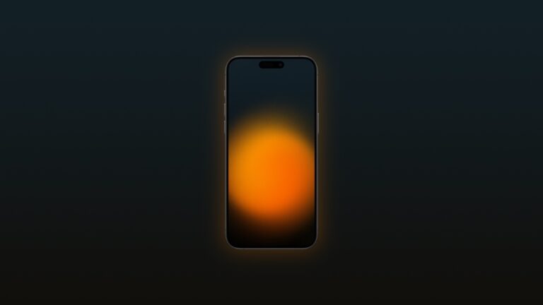 Fly Into the Abyss with the Blurry Sun Wallpaper for iPhone