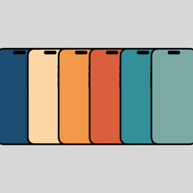 Download Muted Retro Solid Color Wallpapers for iPhone