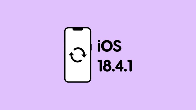 Download and Install iOS 18.4.1 and iPadOS 18.4.1 Update