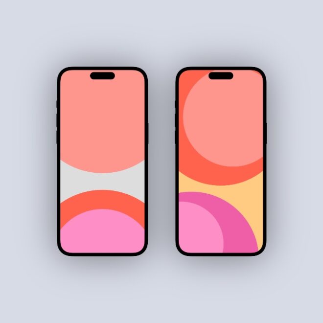 Keep it Minimal and Smooth with the Simple Circles Wallpaper