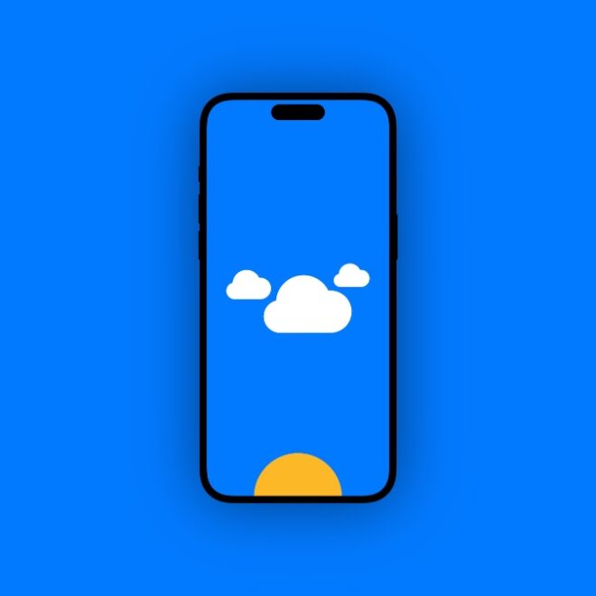 Download the Blue Sky and Sunshine Wallpaper for iPhone