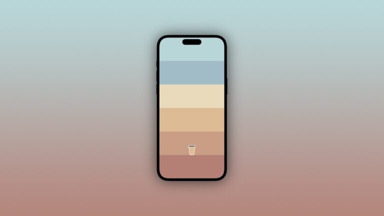 Take that Perfect Sip with the Tiny Coffee Wallpaper for iPhone