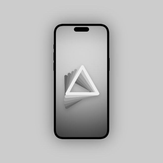 Go Black and White with the Spinning Triangles Wallpaper