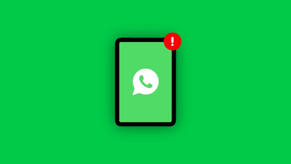 WhatsApp for iPad teaser.