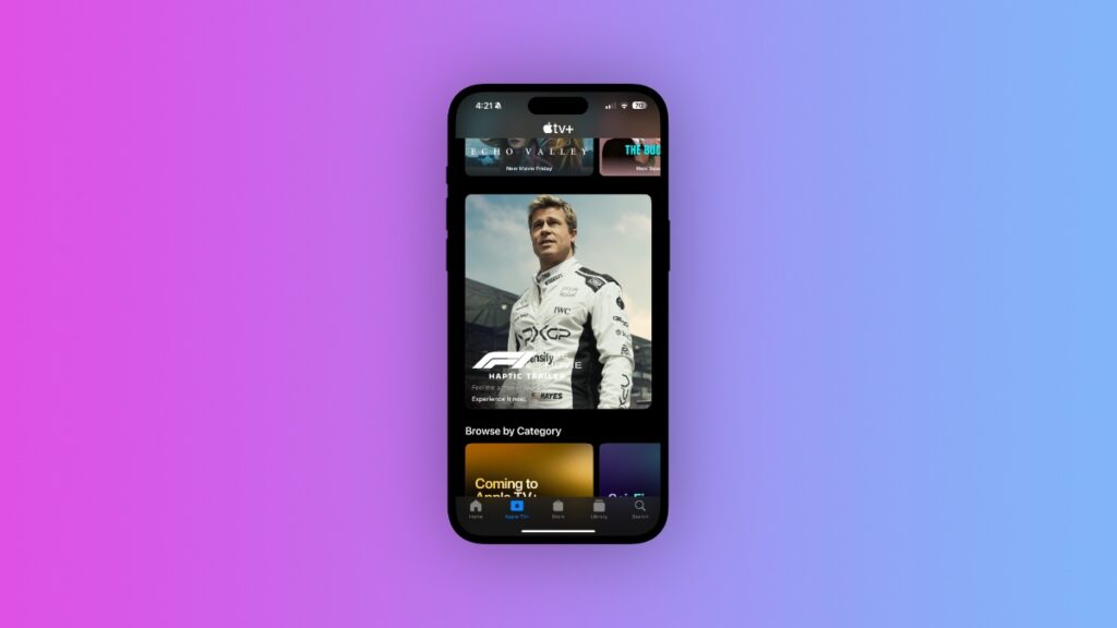 F1 taptic trailer.