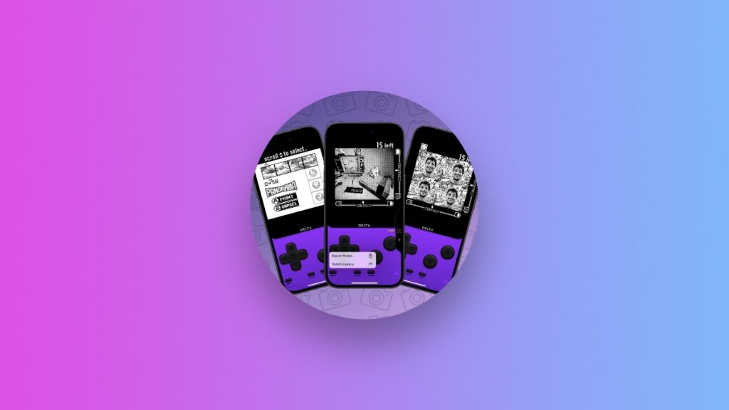 Game Boy Camera app Delta Camera for iPhone.