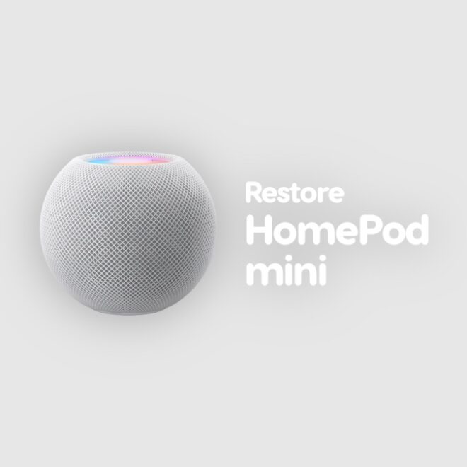 How to Restore HomePod mini Firmware Using Finder on Mac