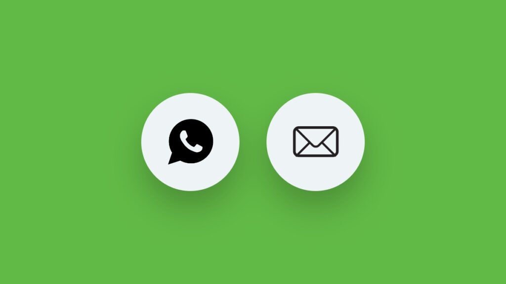 Link email address with WhatsApp.