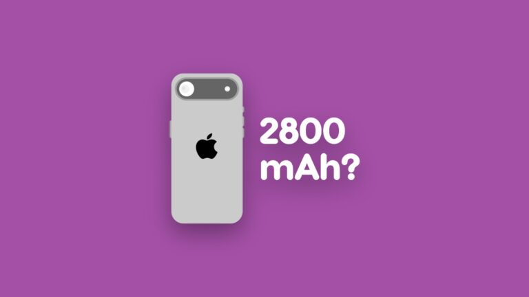iPhone 17 Air will Have Smaller than 3000mAh Battery Capacity