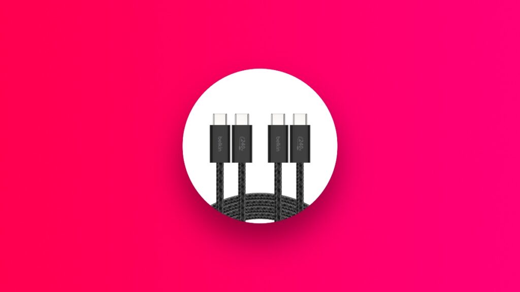 Belkin 240W charging cables.