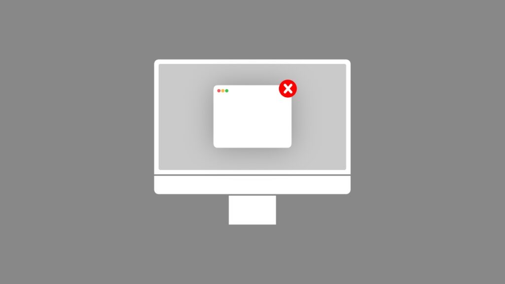 Force quit applications on the Mac.