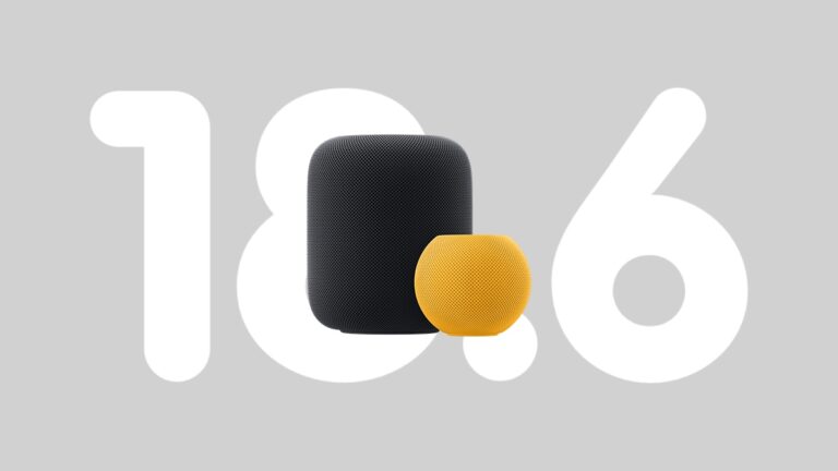 Download: New HomePod Software Update 18.6 Now Available