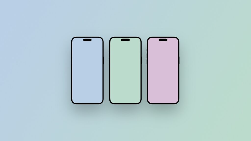 Pastel solid wallpapers.