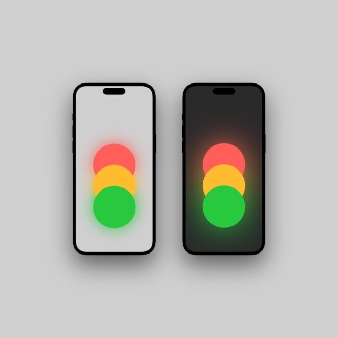 Download the Glowing Traffic Light Wallpapers for iPhone