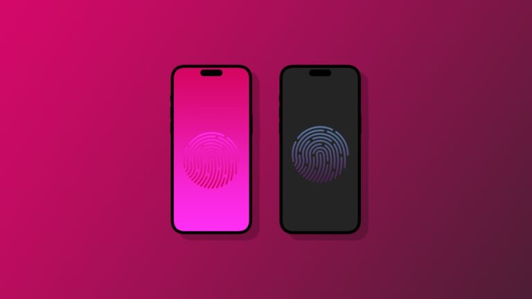 Download Touch ID Logo Wallpapers for iPhone in Light and Dark