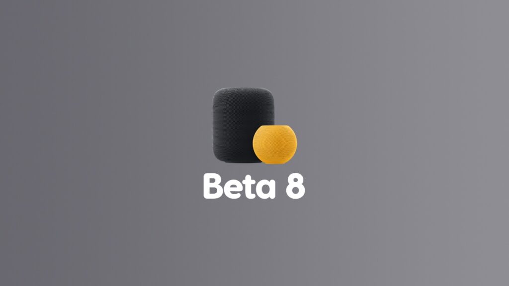HomePod Software 26 developer beta 8.
