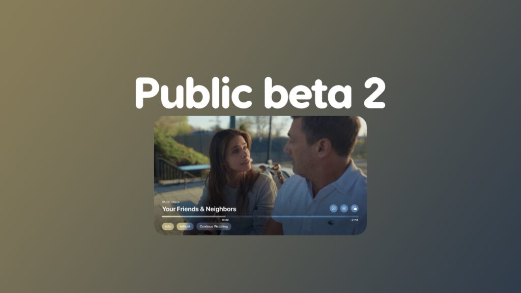 Download tvOS 26 public beta 2 update.